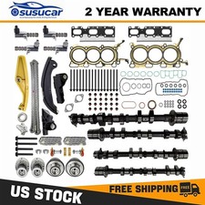 Complete Engine Rebuild Set Camshaft Timing Chain Vvt Solenoid Ford 3.5l V6 New