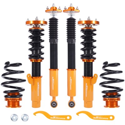 Komplettes Gewindefahrwerk Schraubenfederbeine for BMW E46 3er 98-05 Doppelrohr