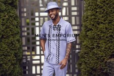 NEW Mens Montique 2PC Summer Walking Set Leisure Suit Regular Fit 2604 Lavender
