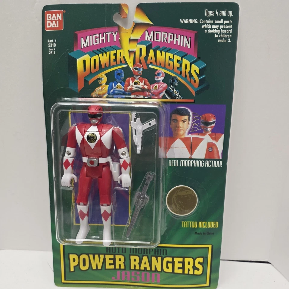 Juego de 7 figuras de morfina automática Bandai Mighty Morphin Power Rangers 1994 de colección sin usar, en caja Foto 2 de 4