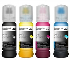 Sublimationstinte universell passend für alle Epson EcoTank Drucker mit Adapter