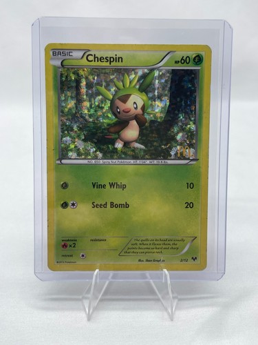 Chespin 2/12 Holo Promo McDonald's Promos 2013 Pokemon Heavily Played