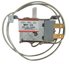 2 Pin Freezer Refrigerator Thermostat Universal WPF-20,mini Silver Tone