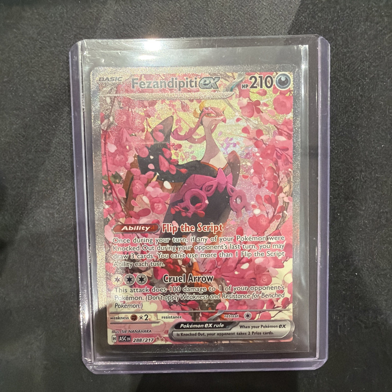 Pokemon mega evolution: Ascended Heroes Fezandipiti EX288/217 SIR