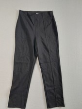 Halara Women Pant S Black Straight Leg High Waist Comfort Stretch Pull On Pocket