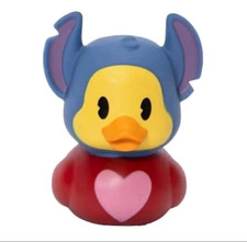 Stitch Rubber Duck Bath Toy Valentine Day Collectible Fun For Kids 3" NWT