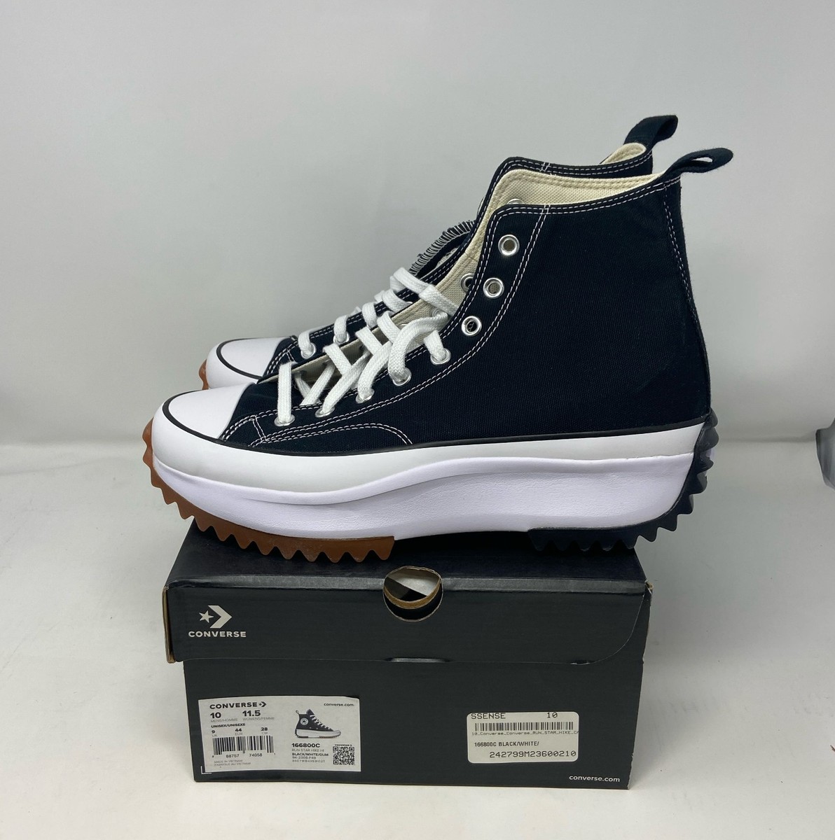Size 10 Converse Run Star High Black for sale online