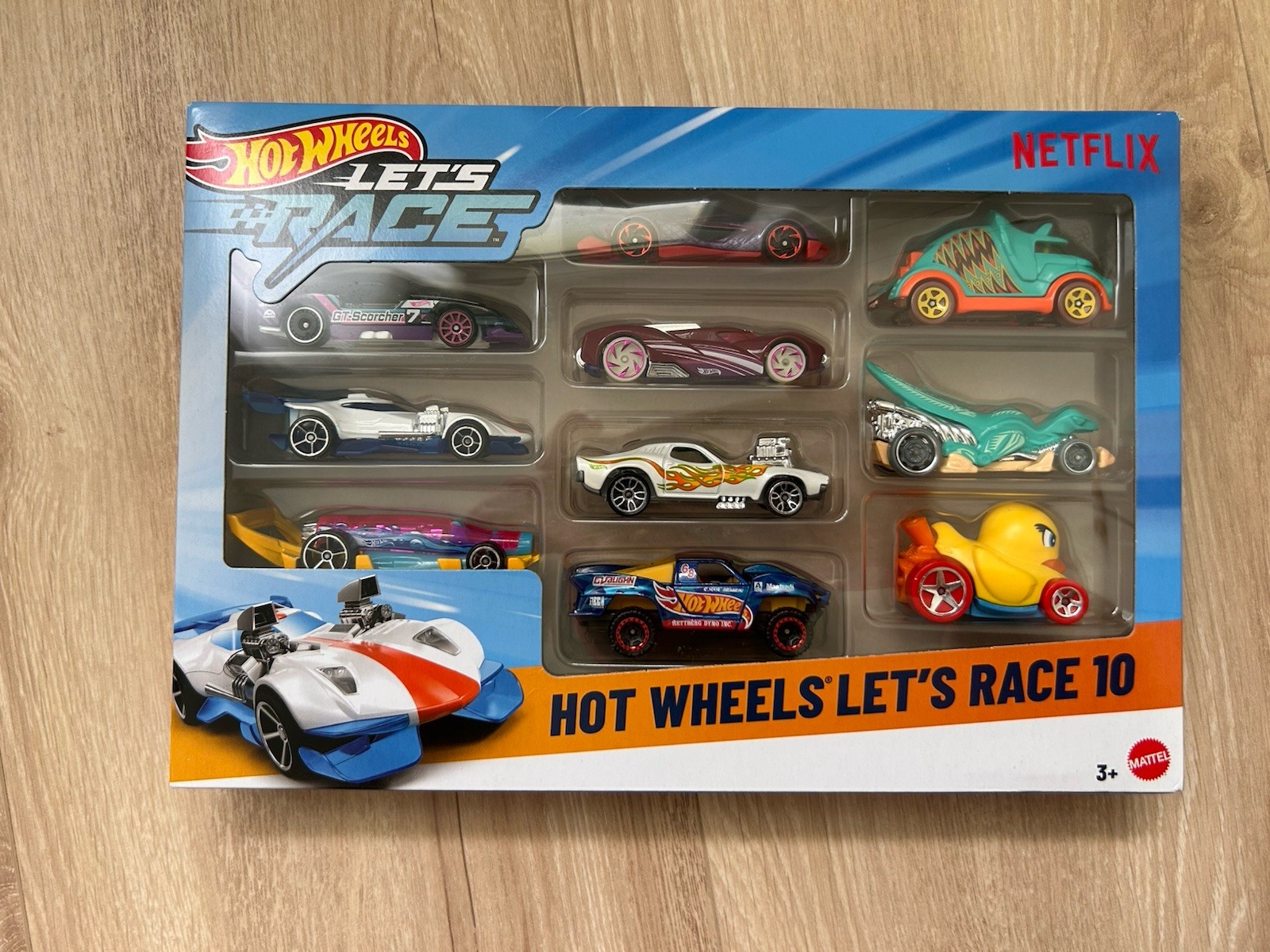 Pack de 10 voitures Hot Wheels Netflix Let's Race miniatures