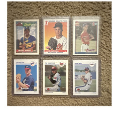 Vintage Baseball Draft Picks Lot (6) Ramirez Mussina Jones and Pre-Rookies NM/MT