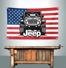 JEEP 3' X 5' BANNER FLAG CHRYSLER