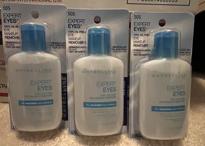 3x Maybelline Expert Eyes Oil Free Eye Makeup Remover #505