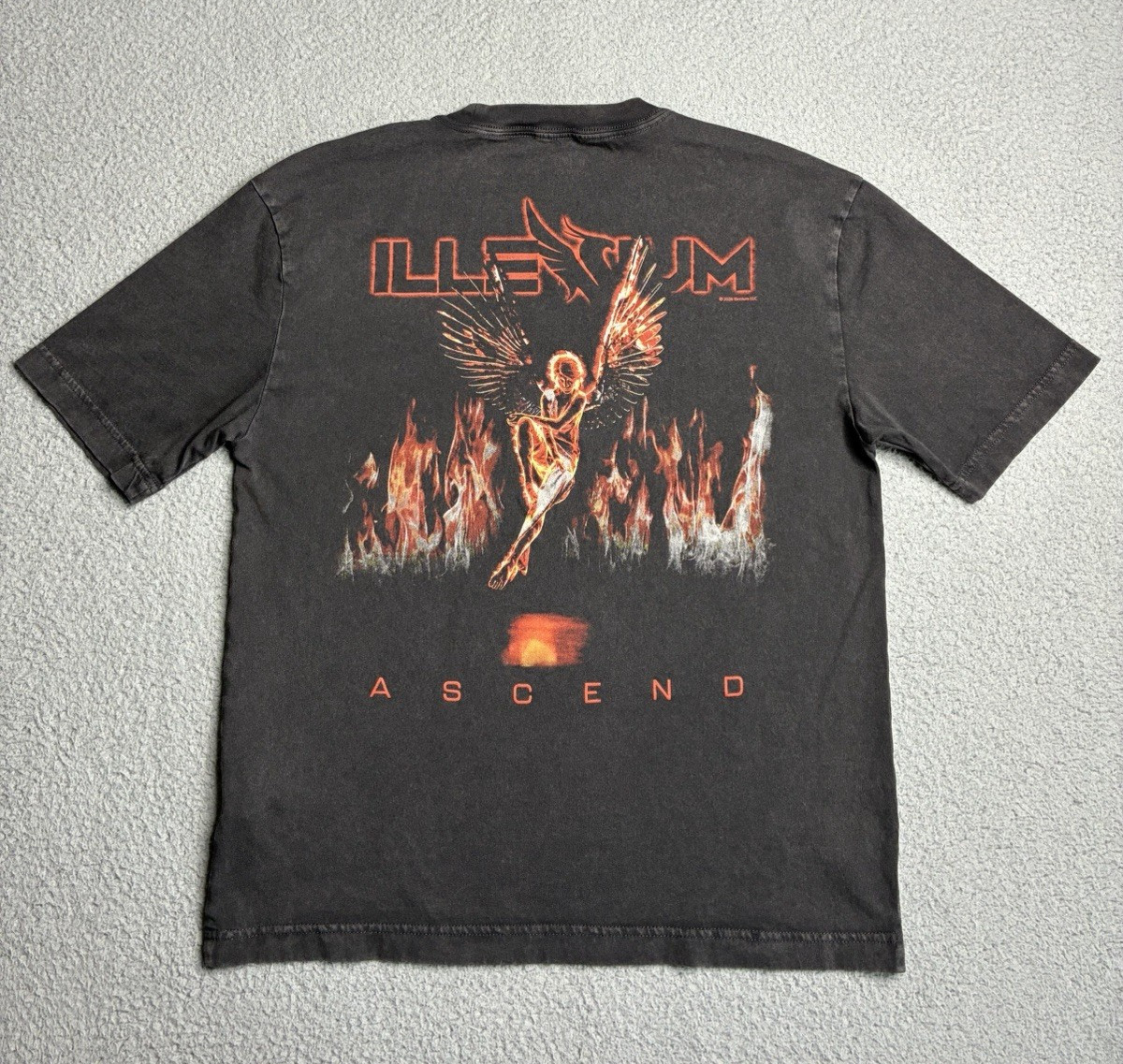 Hollister X Illenium Ascend 2026 Tour Double Face Boxy Fit T-Shirt Gray