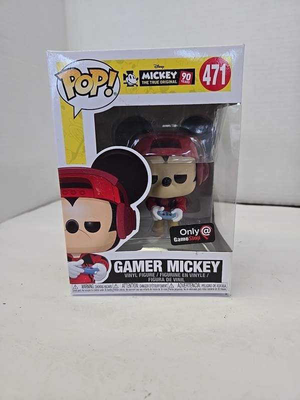 Funko Pop! Gamer Mickey #471 Gamestop Exclusive.
