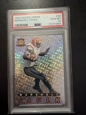 1994 Pacific Prisms Marshall Faulk #39 PSA 10