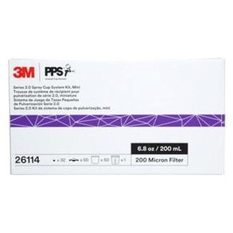 PPS Series 2.0 200 ml Mini Gravity Feed Spray Cup System Kit w 200 Grade Spray