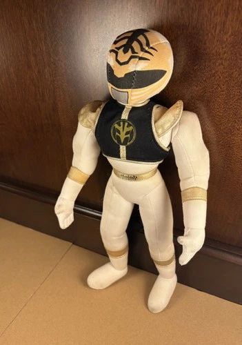 VTG 1994 Mighty Morphin Power Rangers White Ranger Plush Tommy Stuffed Soft Toy!