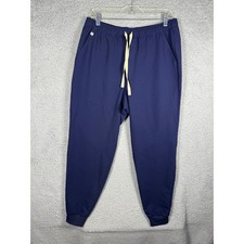 NWT FIGS Tansen Jogger Scrub Pants Navy Blue Technical Collection Size MT