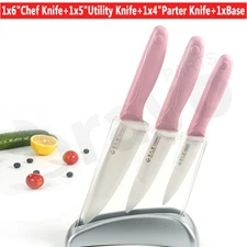 3X Ceramic Knives Slicing Utility Paring Knife Kitchen Chef Cooking 4" 5" 6"