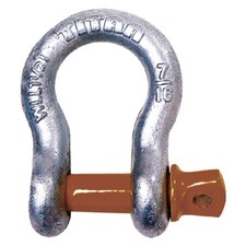 Martyr 10319052 3/8" Galvanized Steel Screw Pin Anchor Bow Shackle