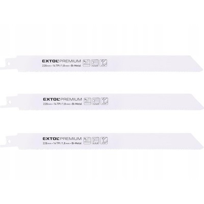 Säbelsägeblatt Tigersägeblatt Reciprosägeblatt für Metall 228mm 14TPI BiM Extol