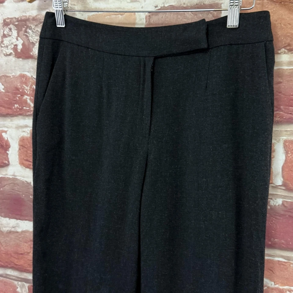 Pantalones vintage Liz Claiborne para mujer 10 grises de lana con cremallera Foto 3 de 4