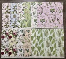 Anna Griffin BOTANICAL COLLECTION 12x12 Paper 24 Sheets Heavy Floral NEW
