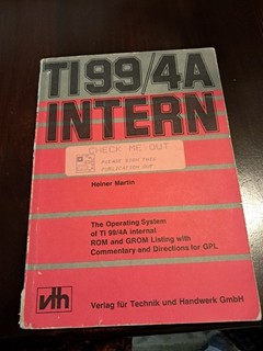 Ti99 4/a Intern Operating system info