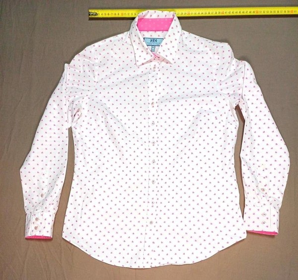 Women Hawes & Curtis Shirt White Cotton 36