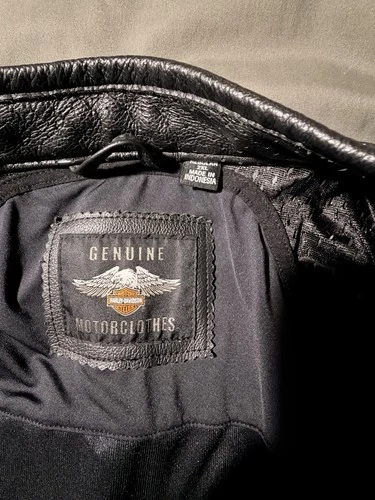 Harley-Davidson Men's Leather Jacket 2XL image 3