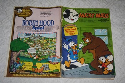Micky Maus Comic Heft  1979 Nr. 33 mit Beilage, mit Schnipp siehe Fotos