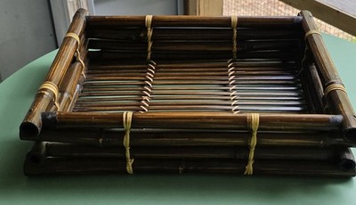 Wooden Bamboo Basket/ Tray