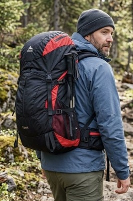 Gregory Z Pack Hiking Backpack Black Red 35L Internal Frame Pack Adult Small