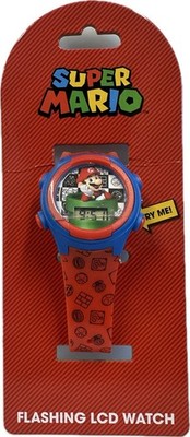Watch - Nintendo Super Mario - Red Wristwatch Digital w/Flashing LCD Lights Boys