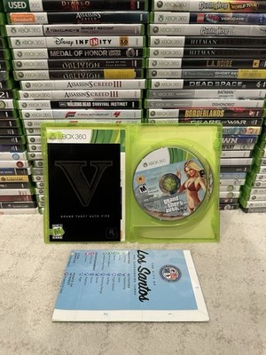 Grand Theft Auto V (Microsoft Xbox 360) Complete CIB Tested w Map