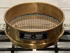 U.S. Standard Sieve No. 6, Brass, Humboldt Mfg. Co., Chicago Il, 1909-1958
