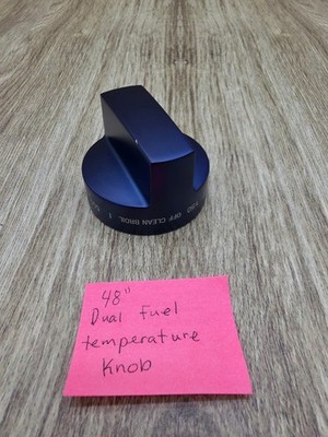 48'' Dual Fuel Temperature Knob Thermador Pro Harmony SCRATCH/IMPERFECTION Blue