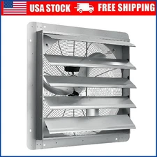 20"/24" Shutter Exhaust Fan Shop Garage Exhaust Fan Wall-Mount Attic Colling Fan
