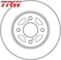 2X Bremsscheibe TRW DF6738 2 Bremsscheiben Vorderachse Vorne FüR Suzuki