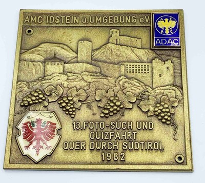 ADAC Plakette 1982 Foto Such und Quizfahrt Südtirol Vintage Auto