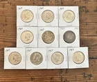 (Lot of 10) 1964 Kennedy 90% Silver US Half Dollar Coins