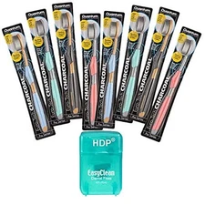 Euro-Tech Toothbrush Size:Pack of 8 with Bonus Type:Charcoal