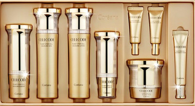 Coreana Plant Stem Cell Gold Line Skin Care 8-Type Set Anti-Wrinkles Elasticity