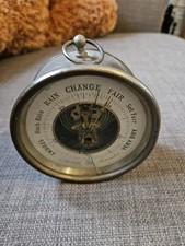 vintage German aneroid barometer brass casing, likely from 19th early 20th  Cent