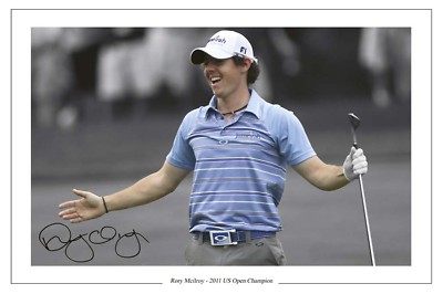 RORY MCILROY US OPEN GOLF WIN 2011 SIGNED PHOTO PRINT UK