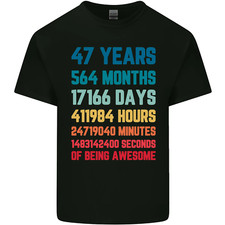 47th Birthday 47 Year Old Mens Cotton T-Shirt Tee Top