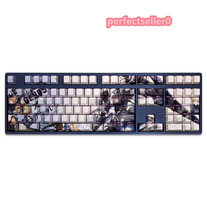 Game Azur Lane GUAM Keycap PBT Sublimation Cherry MX 108 Key Gifts For Keyboards - Image 2 of 4