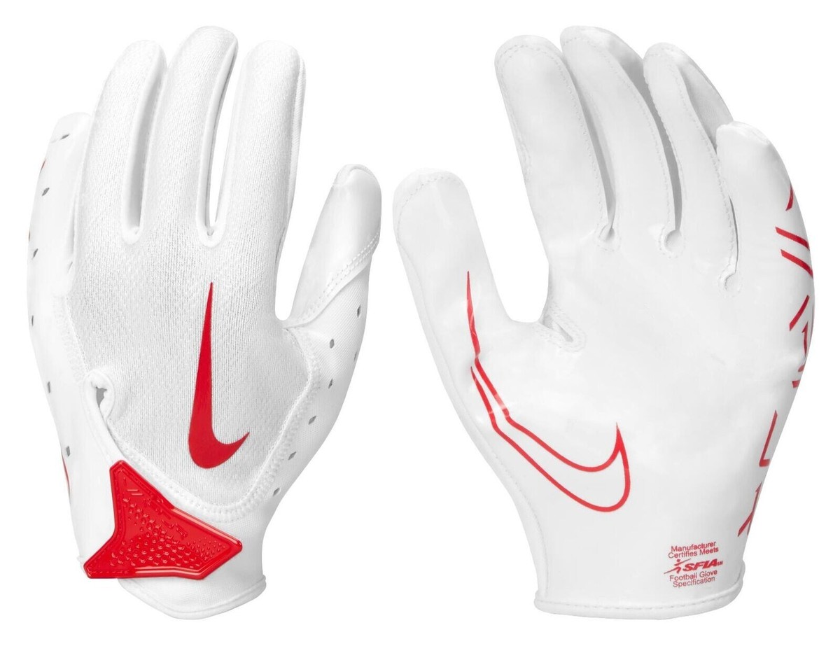 Nike Vapor Jet Gloves Mサイズ 赤白 $40 NIKE VAPOR JET 7.0 FOOTBALL GLOVES YOUTH BOYS N1003506