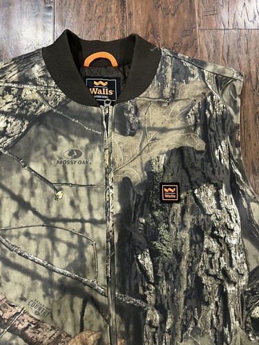 Walls Mossy Oak Hunting Camo Camouflage Scentrex Insulated Quilted Vest Large L - Picture 2 of 8