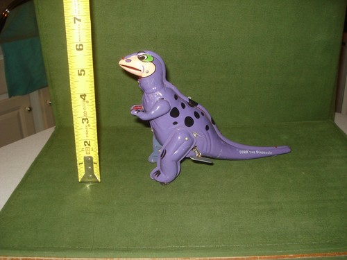 1961 DINO THE DINOSAUR TIN WIND-UP LINEMAR, THE FLINTSTONES, MARX, HI GRADE RARE