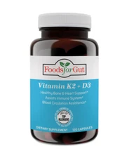 Vitamin K2 (MK7) D3 & BioPerine® Black Pepper Extract | 120 Capsules